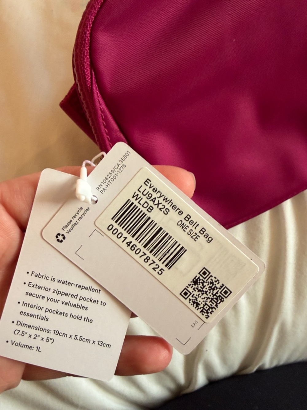 Lululemon Everywhere Belt Bag fanny pack pink purple berry - Picture 7 of 10